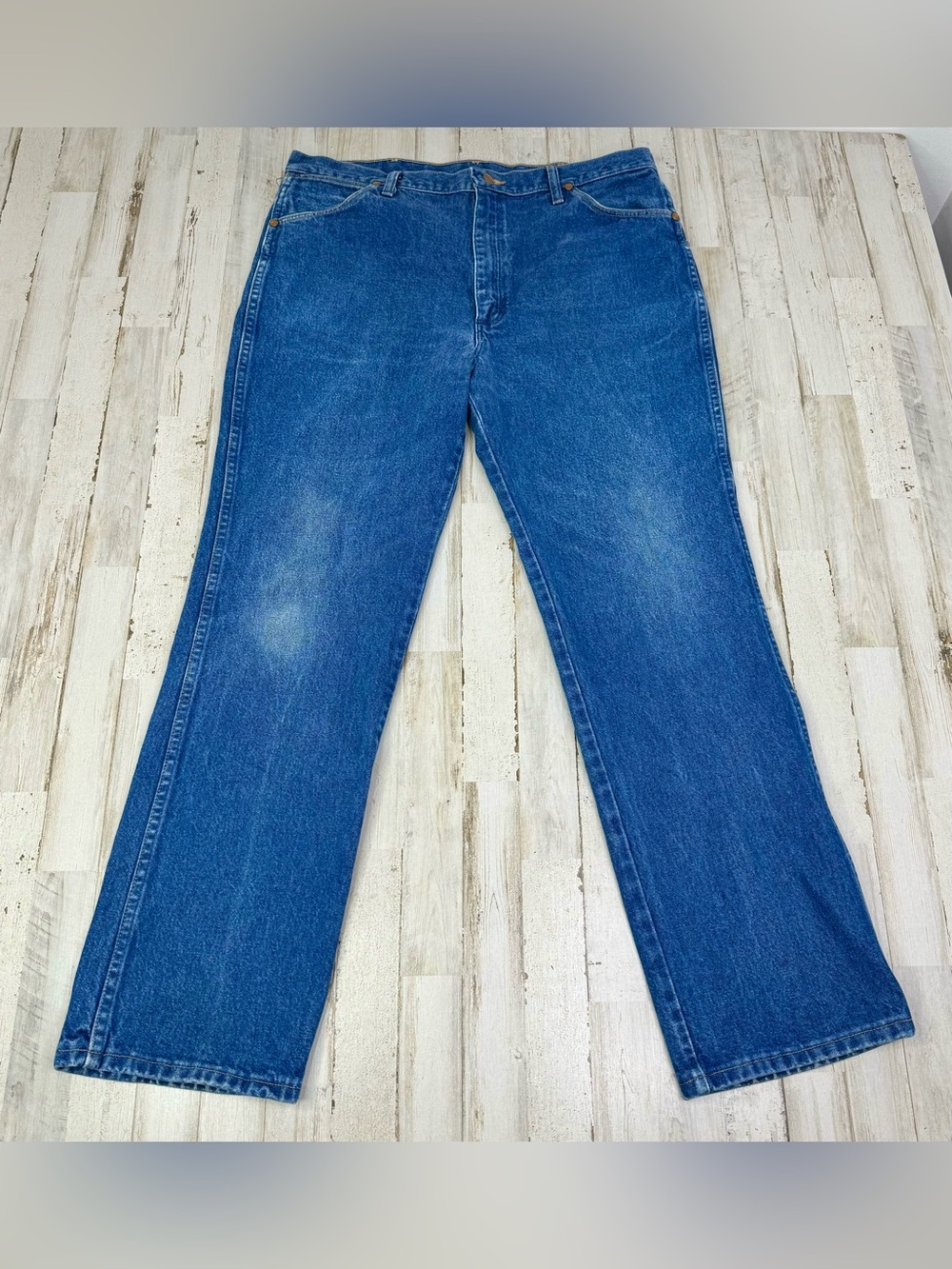 Wrangler Jeans Men's 36x31.5 Blue Cowboy Western Outdoors 936PWD